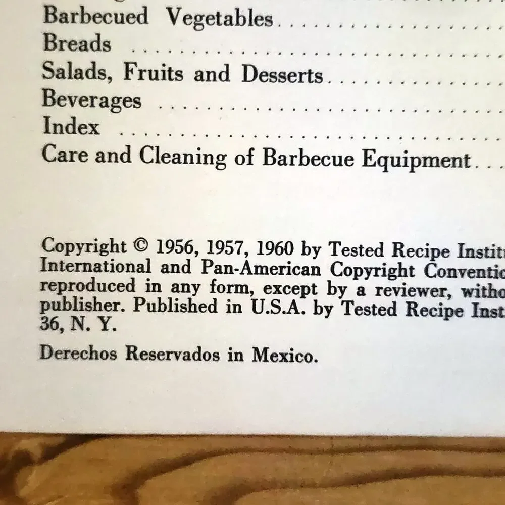 Big Boy Barbecue Book TESTED RECIPE INSTITUTE 1960 Seventh Printing Cookbook